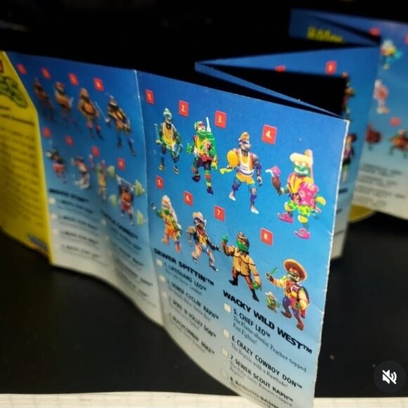 TMNT Checklist Insert Teenage Mutant Ninja Turtles Lot of 3 - Picture 2 of 3